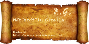 Mészöly Gizella névjegykártya